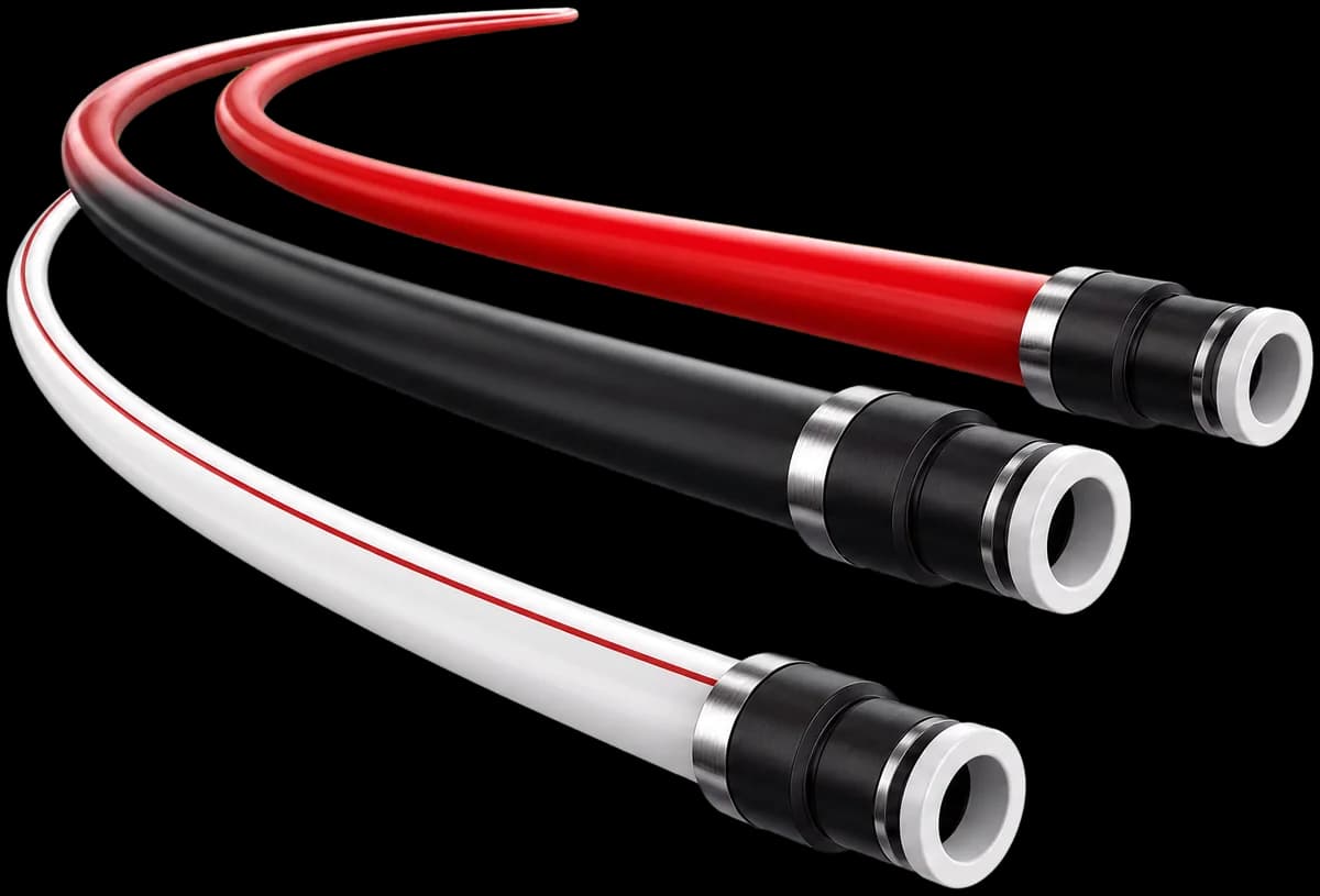 Pneumatic tubing with push-in connectors